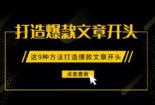软文撰写:打造爆款文章开头,这个9技巧就够了-康维主机测评-网站SEO优化