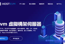 HostKVM圣诞元旦新年促销:1核4GB内存香港云地国际KVM 立减15美元实付约391元/年-康维主机测评-网站SEO优化